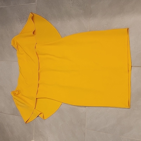 Grace Karin Caped Dress Size XXL. Yellow. - Picture 3 of 9